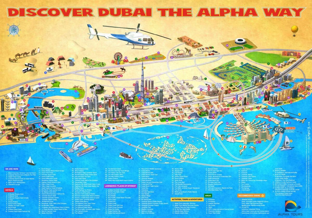 mapa de Burj Al Arab
