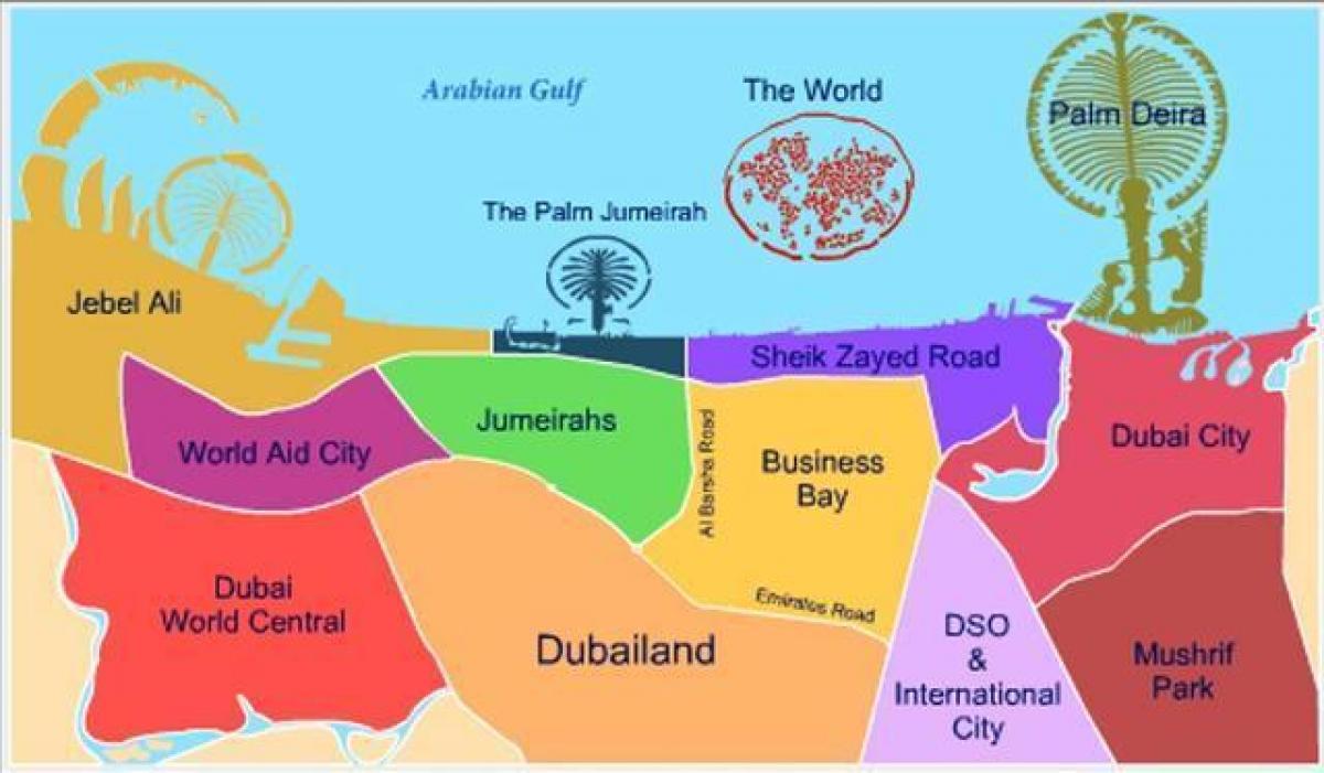 mapa de Dubailand