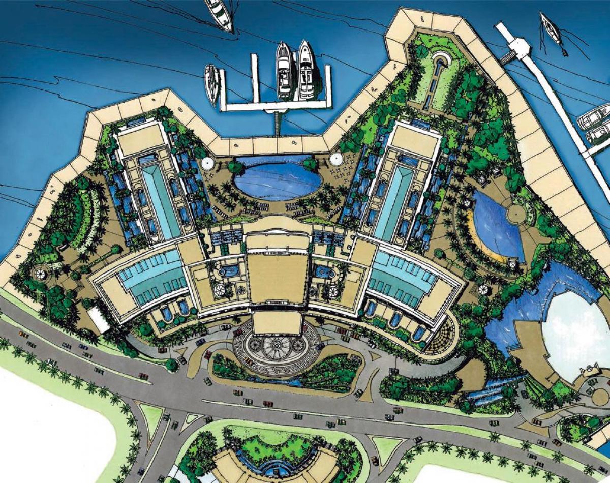 mapa de Palazzo Versace Dubai