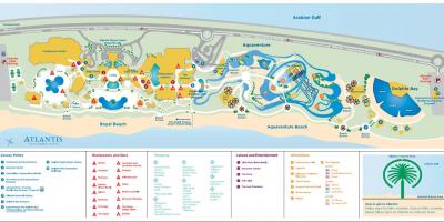 Mapa de Atlantis Dubai