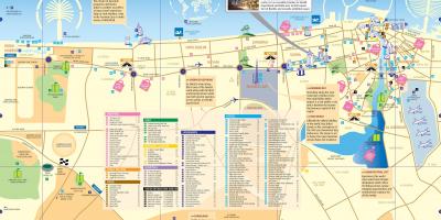 Mapa do centro de Dubai