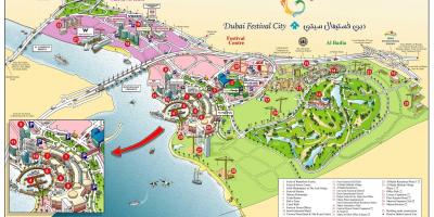 Dubai festival cidade mapa