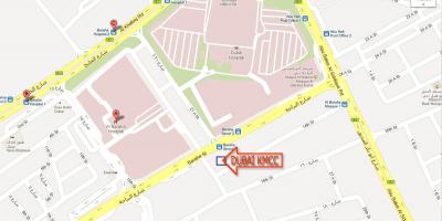 Dubai hospital mapa de localización