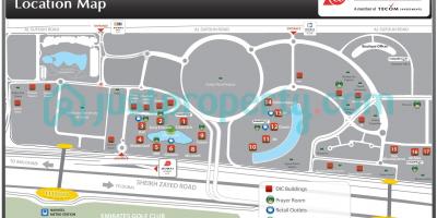 Mapa de Dubai internet cidade