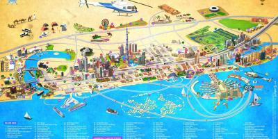 Dubai puntos de interese mapa