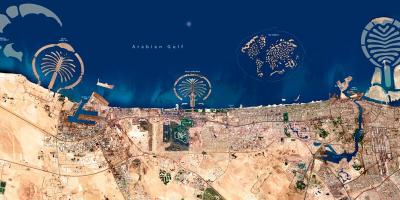 Mapa de satélite Dubai