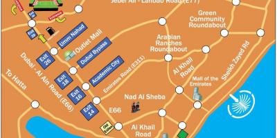 Rugby Sevens Dubai mapa de localización
