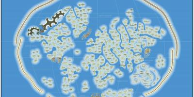 Mapa do mundo illa Dubai