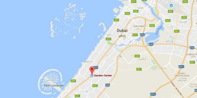 Dubai centro de xardín mapa de localización