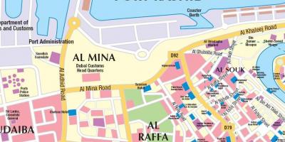 Dubai porto mapa