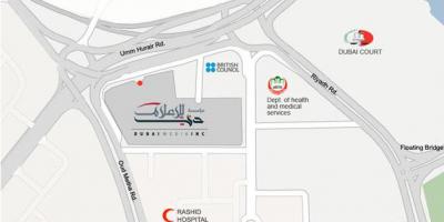 Rashid hospital Dubai mapa de localización