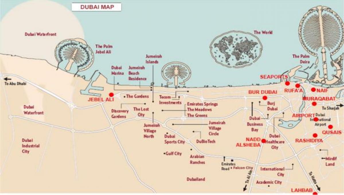 mapa de Jebel Ali