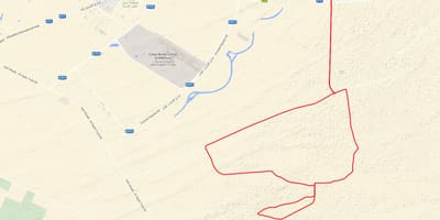 Al Qudra ciclo camiño mapa de localización