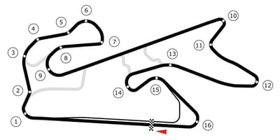 Mapa de Dubai autódromo