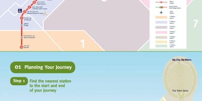 Mapa Metro a Dubai liña verde