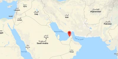 Concello de Dubai no mapa do mundo